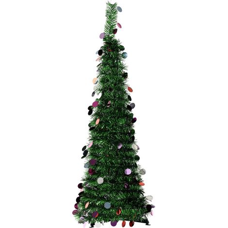 Decoris Deko-Weihnachtsbaum mit Weihnachtsschmuck Konus 150 x 32 cm grün Weihnachtsmann