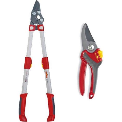 Wolf Garten RR900T POWER Cut Bypass Telescopic Loppers & RR2500 Pruner Secateurs (1/2)