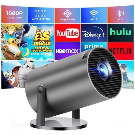 Mini Projecteur Portable -Bluetooth Auto - Vidéoprojecteur Intelligent Full HD - Support 4K -Wifi 6 et BT 5.0 (1/5)