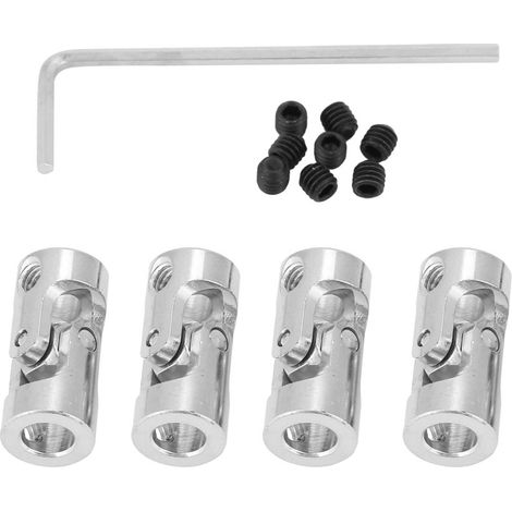 4pcs Shaft Coupling Motor Connector DIY Steering Length 23mm OD 11mm Universal Joint (45mm)