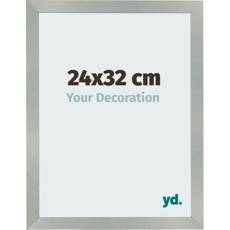yd. - Cadre photo 24x32 - Aluminium Brosse - MDF - Bologna (1/5)