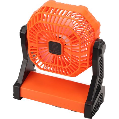 Outdoor-Campingventilator, kann in Zelten und Unterständen aufgehängt werden, 3 Geschwindigkeitsstufen, starker Luftstrom, USB-aufladbar (mit eingebautem Akku) (1/5)