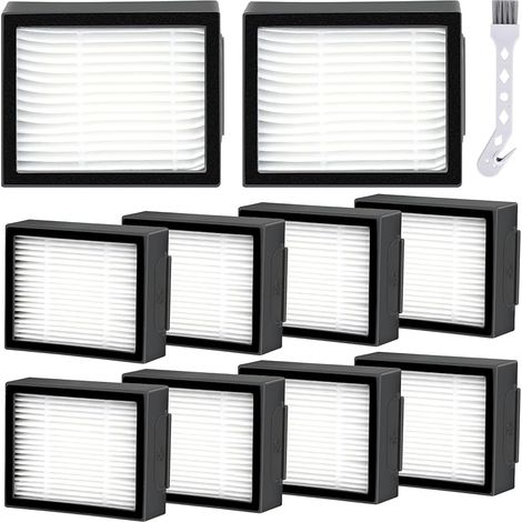 Lot de 10 filtres HEPA de rechange compatibles avec iRobot Roomba i7 i7+ i3 i3+ i2 i2 i1 i1+ i4 i6 i6+ i8 i8+ E5 E6 E7 I & J & E Serie Robot Aspirateur Pièces de rechange (1/5)