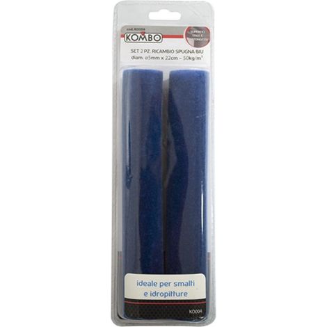 Set 2 Pezzi Ricambio Spugna Blu 22cm Superfici Lisce/cartongesso