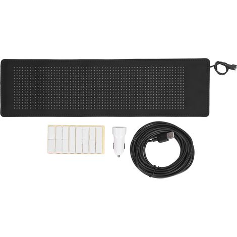 Panneau LED Flexible 5V USB - Contrôle Bluetooth, Texte/Animation Programmable, pour Publicité et Magasin (1/5)