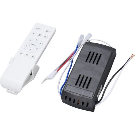 Kit de télécommande Universelle pour Ventilateur de Plafond, Remplacement de la minuterie à 6 Vitesses pour la lumière du Ventilateur de Plafond DC (1/5)