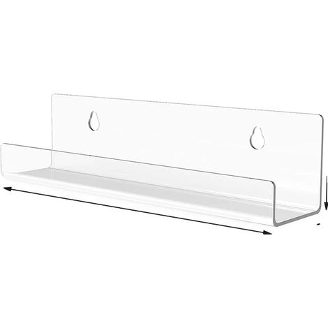 Estantería de pared para discos, fabricada en acrílico, 7 pulgadas - 8 piezas (1/2)