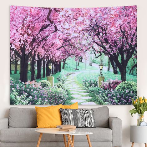Tapis mural décoratif en polyester imprimé haute définition - Tapis mural, couverture de plage, couverture de lit - 150x130cm - Installation facile (1/5)