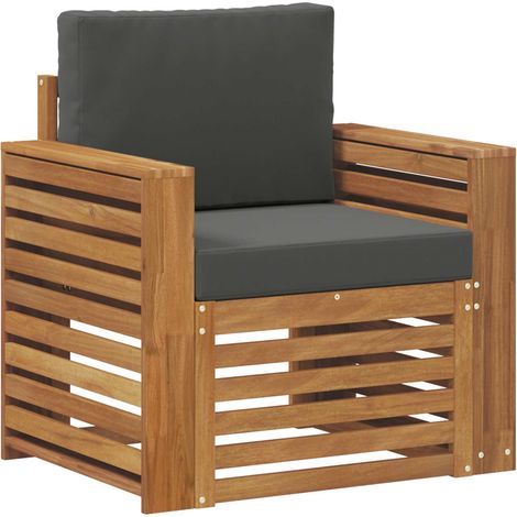 Maison Exclusive - Outdoor-Sofa Massives Akazienholz und Polyeste