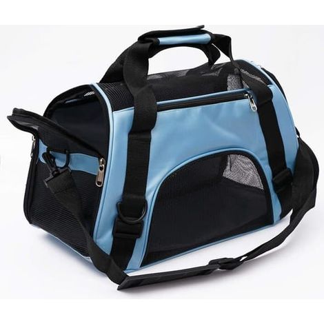 SABIR-Sac à dos pour animaux de compagnie - Transporteur portable pour animaux de compagnie et chats - Respirant - Ajustable - Pliable (1/4)