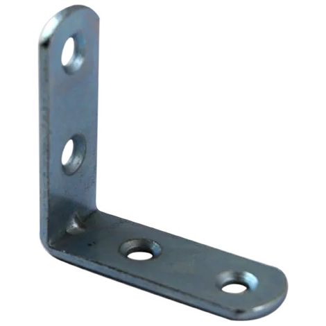 Soporte de silla con extremo redondo, 40x40x15 mm, acero galvanizado