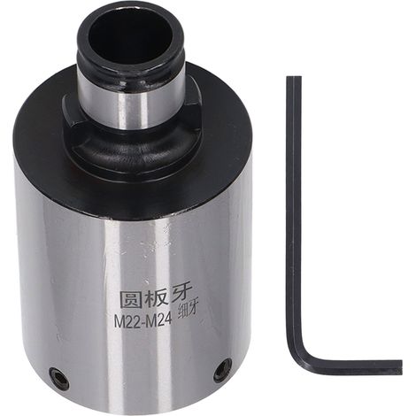 Mandrin rond de haute précision, pince de filetage en acier au carbone, diamètre extérieur de 30mm, filetage fin GT24 M22 M24 (1/5)