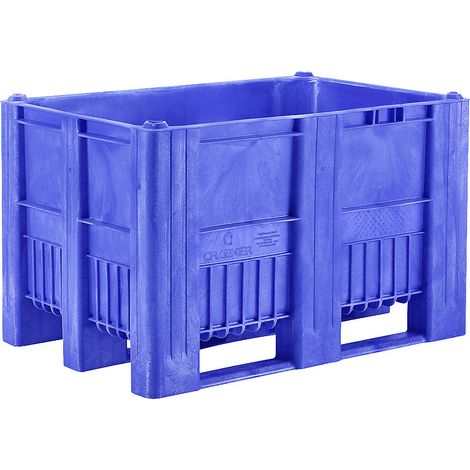 FRANKEL kaiserkraft, Caisse-palette, capacité 470 l, bleu (1/5)