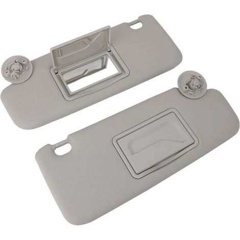 1 Paire de Pare-soleil de Voiture Blocage UV Gris Gauche Droite avec Miroir pour Voiture de 2012 à 2020 (1/4)