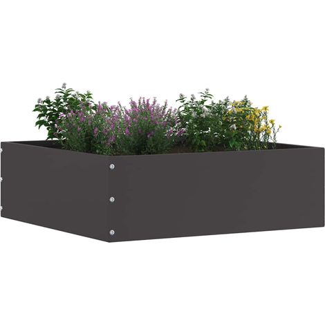Bordure de Pelouse 6 pcs Noir 40 x 40 x 13 cm Acier