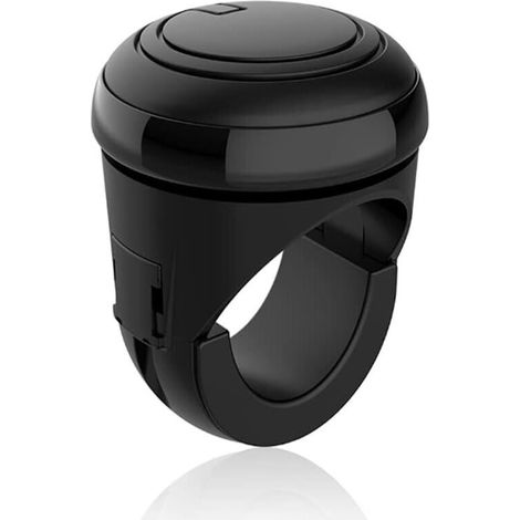 Universal steering wheel knob, rotary knob for car steering wheel (black) - AquaForge (1/4)
