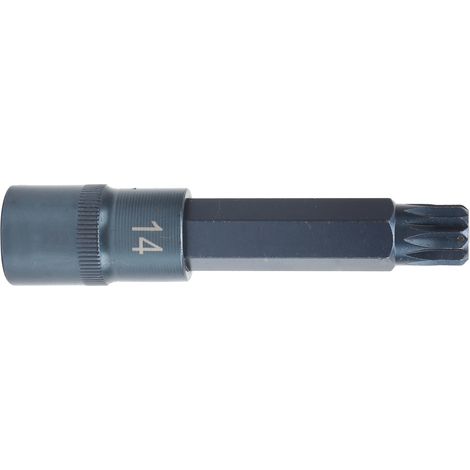 Schraubendreher-Steckschlüssel aus legiertem Stahl, brüniert, Ratschenschlüssel, Werkzeugreparaturzubehör 1/2x100xM14 (1/5)