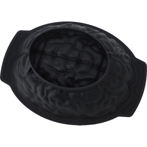 Kuchenform in Gehirnform, Silikon-Schokoladenpudding-Backform für Halloween, Schwarz (1/5)
