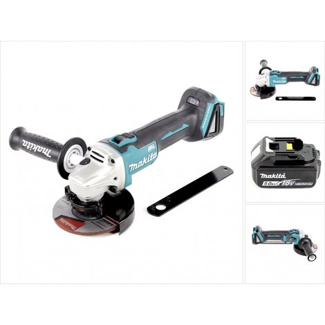 Makita DGA 506 T1 Smerigliatrice angolare a batteria 18V 125mm Brushless + 1x Batteria 5,0Ah - senza caricabatterie (1/5)