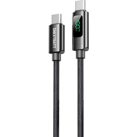 Cavo NEXTBATT da USBC a USBC 100W 5A 1m Nero