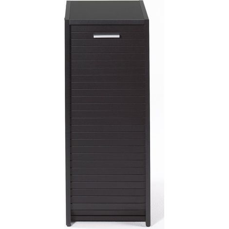 Beaux Meubles Pas Chers – Caisson de rangement de bureau noir – Structure en panneaux de particules mélaminé – Hauteur 72.1 cm – Largeur 29.3 cm – Profondeur 48 cm