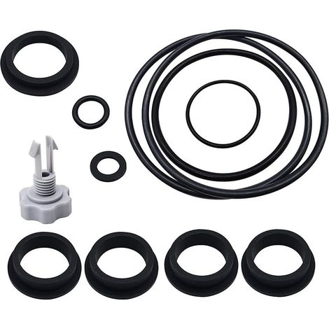 Joints toriques de pompe de filtre de piscine pour Intex, Kit de réparation de pièces de rechange pour pompe à sable, Compatible avec les pompes à filtre à sable Intex (12 pièces) (1/5)