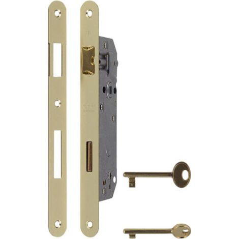Serratura infilare patent ottone df 70 q8 da 50 millimetri b. piano
