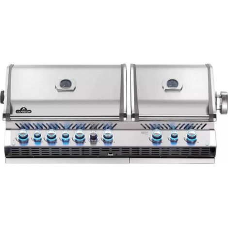 barbecue a gas da incasso napoleon "prestige pro 825 rbi" grigio 9 bruciatori