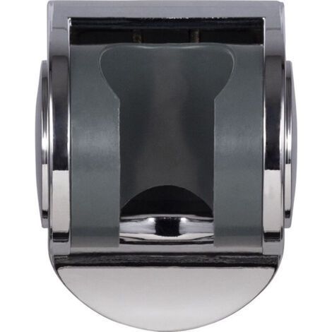 Wall-mounted shower holder with abs chrome rack (1/3)