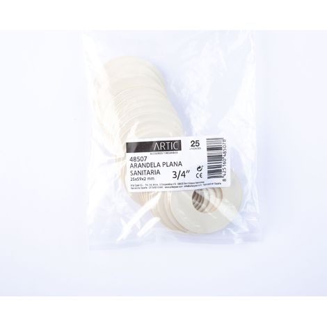 Arandela plana sanitaria artic 3/4" (1/3)