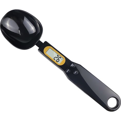 Balance de cuisine numérique avec cuillère, précision 500 g/0,1 g, mini-balance électronique portable haute précision, écran LCD, verrouillage des données, fonction tare, balance pour la cuisine et la