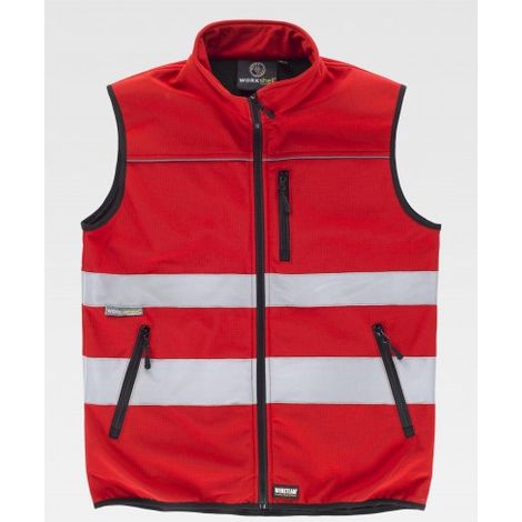 CHALECO CON CINTA REFLECTANTE ROJO T-XL - MAYTON