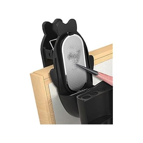 Sacapuntas con Bloque de Lija - Ideal para Herramientas de Dibujo, Accesorios de Oficina y Utensilios Artísticos (1/4)