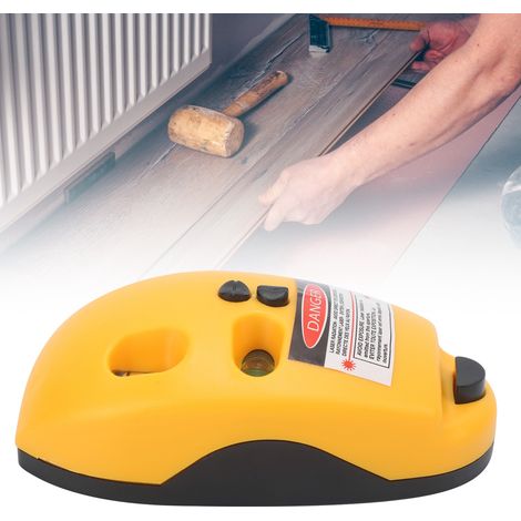Niveau laser à 90 degrés, niveau à bulle, outil de traçage de lignes décoratives, dispositif de mise à la terre magnétique de type souris, 3 V (1/5)