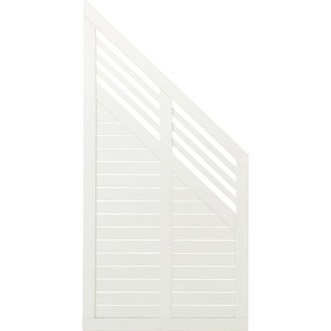 Plus Zaun Decora 90 x 180/95 cm RAL 9010 Weiß (1/2)