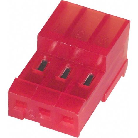 Connettore MTA 100 Femmina 3 Vie Rosso per cavo AWG 22