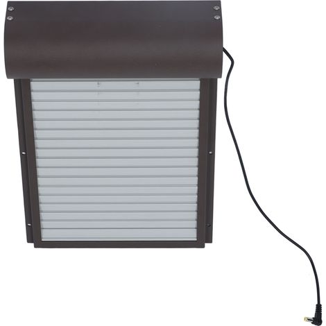 Porte de poulailler automatique à piles avec minuterie pour canards et oies. 100-240 V, prise européenne marron. (1/5)