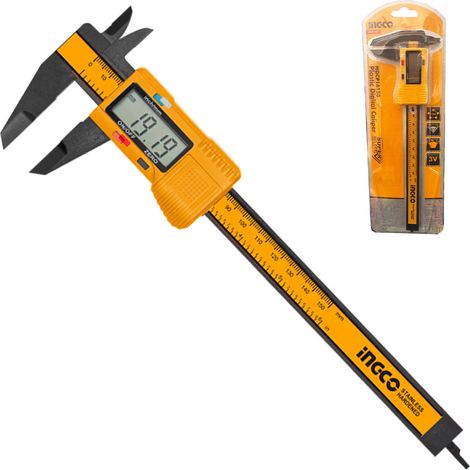 Calibro digitale 150 mm in plastica con display Lcd Misuratore Ingco HDCP16150 (1/4)