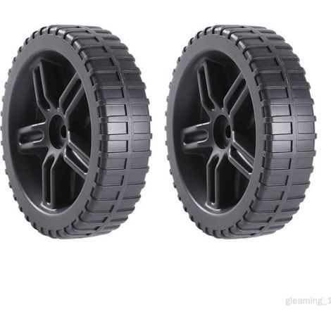 Roues de gril anti-poussière pour Barbecue, 2 pièces, arbre à trou de 1cm, résistantes à l\'usure (1/4)