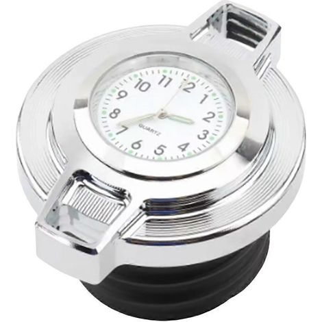 Bouchon de réservoir d'essence avec horloge pour moto Harley Sportster XL 883 1200 Road King 1996-2023-SFYGV (1/5)