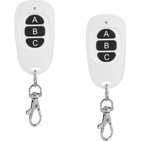 Télécommande Ev1527, Garage Télécommande 433Mhz, 3 Canaux Télécommande sans Fil Émetteur pour Contrôle Facile(2 articles) (1/4)