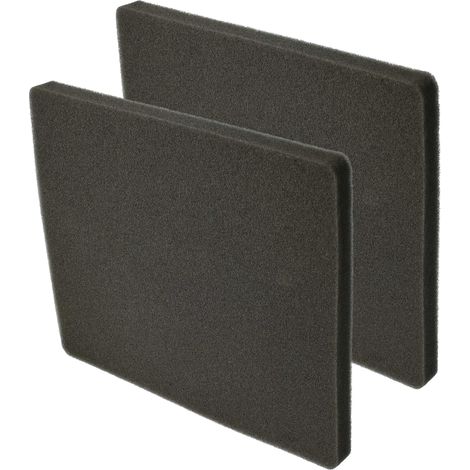 vhbw set di 2x filtro compatibile con Electrolux AAC6810 (910288351) aspirapolvere - Filtro aria di scarico (in spugna), nero