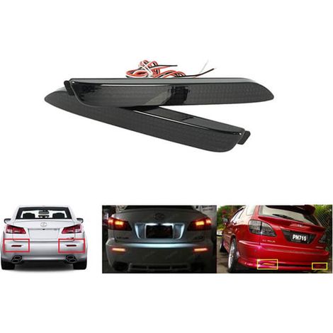 Kit 2 Fanali Posteriori A Led Nero Fume Lexus IS F GX470 RX300 Toyota Harrier Verso Avalon Matrix Sienna Venza (1/3)
