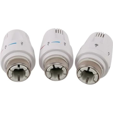 Lot de 3 vannes thermostatiques de radiateur TRV M30 x 1,5 (1/5)