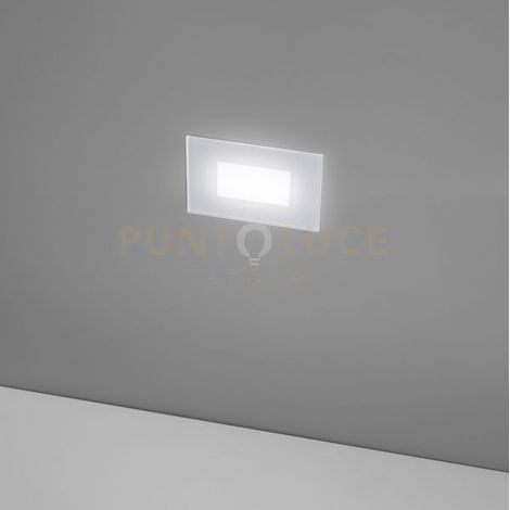 GES2040- SEGNAPASSI AD INCASSO LED 3000-4000-6000K 320-400-380LM 4,5W IP66 BIANCO