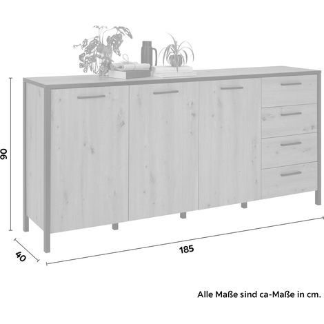 Mömax Sideboard Kirikus in Eichefarben (1/5)