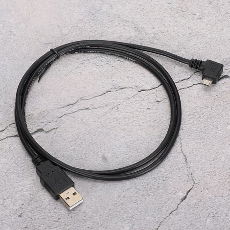 Meter langes, rechtwinkliges Micro-USB-auf-USB-Verbindungskabel für Datenübertragung und Schnellladung