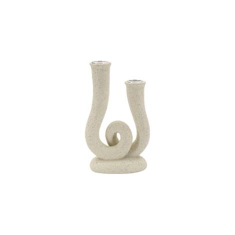 CANDLE HOLDER STONS CM 12X7X20