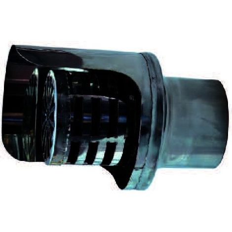 Terminale orizzontale a griglia inox verniciato