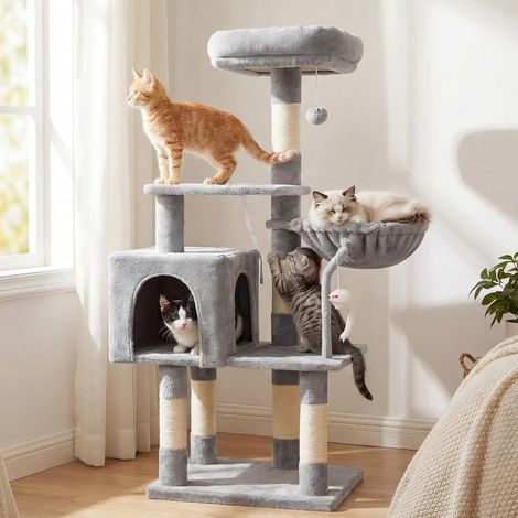 Petit Arbre à gratter avec Plateforme pour Chatons, MPJ004SW-N (1/5)